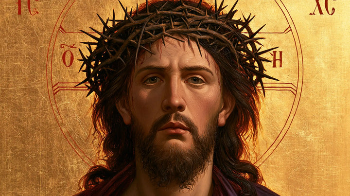 Jesus Crowned with Thorns — Waiting beneath the Purple Nimbus