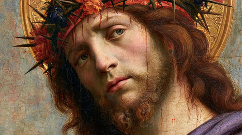 Jesus crowned with thorns in Florentine Renaissance style in Florentine Renaissance style, landscape Christian artwork no. 15