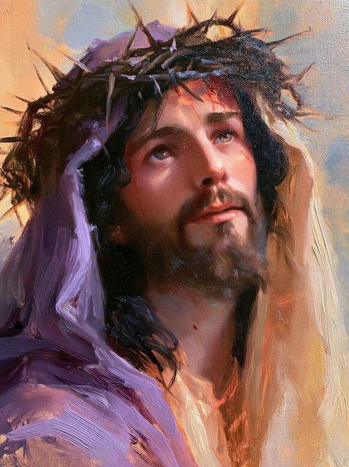 Jesus Crowned with Thorns — The Pale Veil of Hope