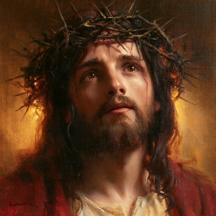 Jesus Crowned with Thorns — The Gaze in the Shoulders’ Amber