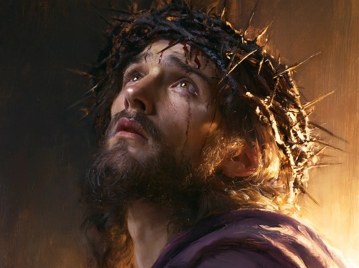 Jesus Crowned with Thorns — The Appeal above the Violet Shoulder