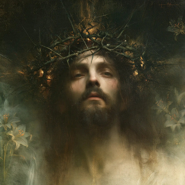 Jesus Crowned with Thorns — The Face in the Garden of Smoke