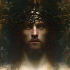 Jesus Crowned with Thorns — The Gaze in the Dark Garden’s Depth