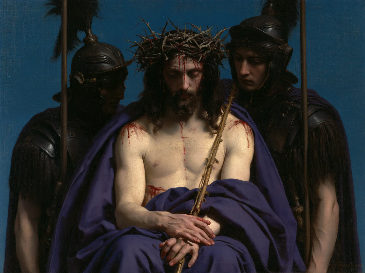 Jesus Crowned with Thorns — The Bound Christ beneath the Blue Watch