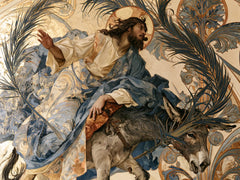 Jesus Enters Jerusalem – Sacred Art Nouveau · Landscape no. 5