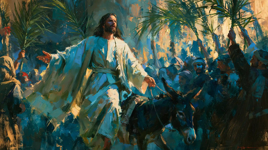 Jesus Enters Jerusalem – Expressionist · Landscape no. 8