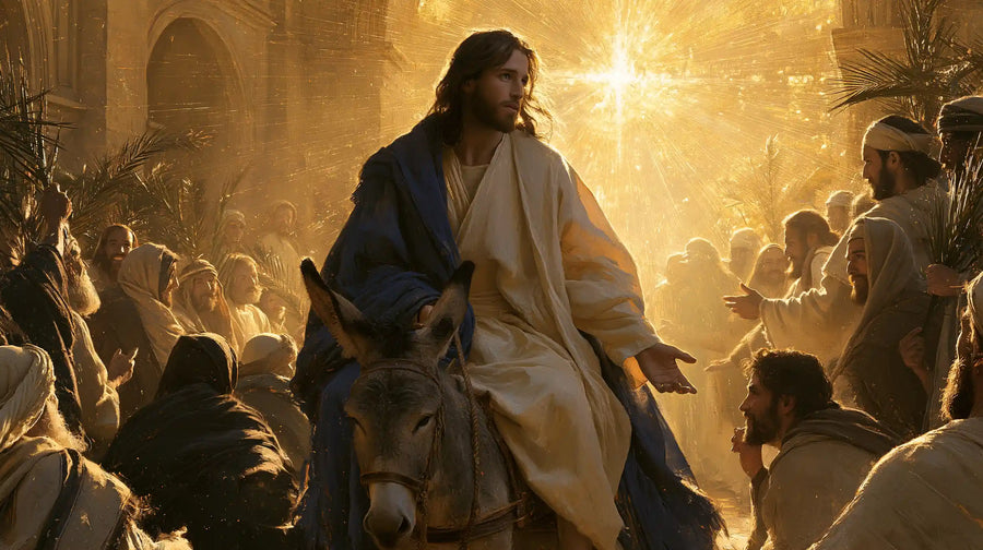 Jesus Enters Jerusalem – Sacred Gold · Landscape no. 9