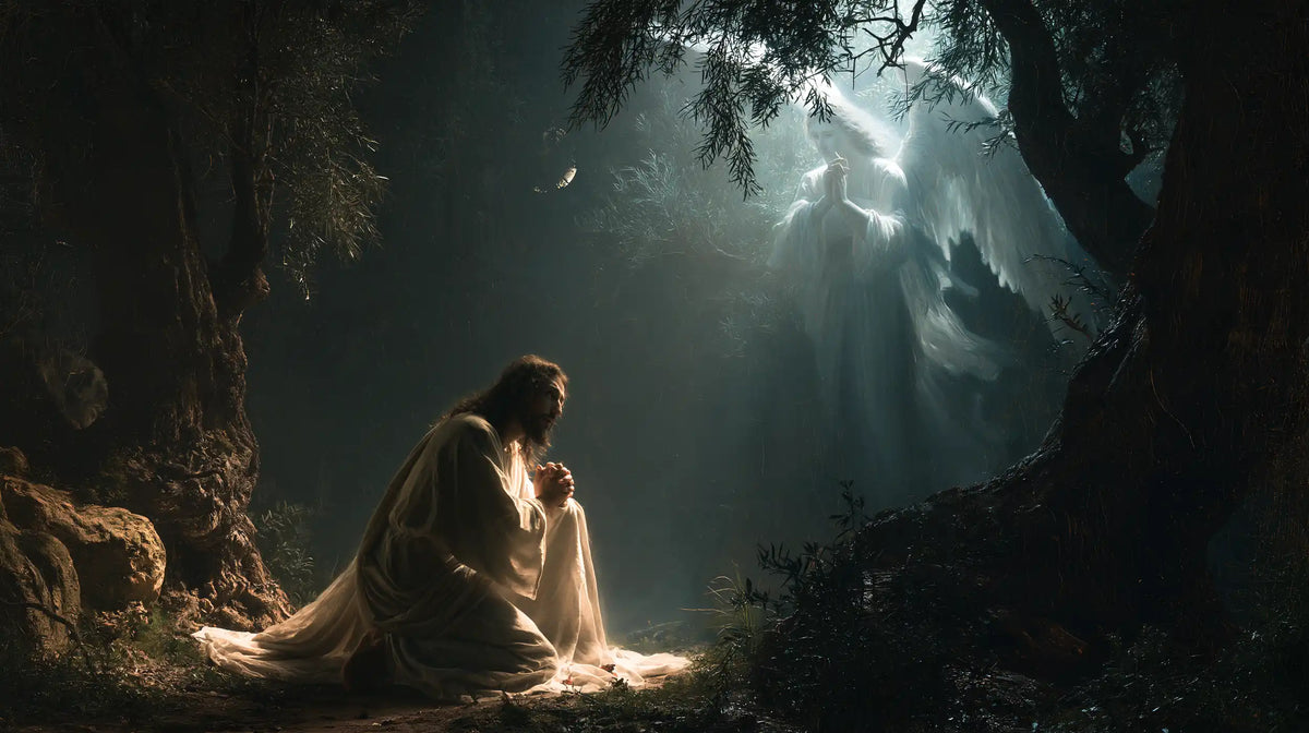 Jesus in Gethsemane — Comfort in the Blue Night
