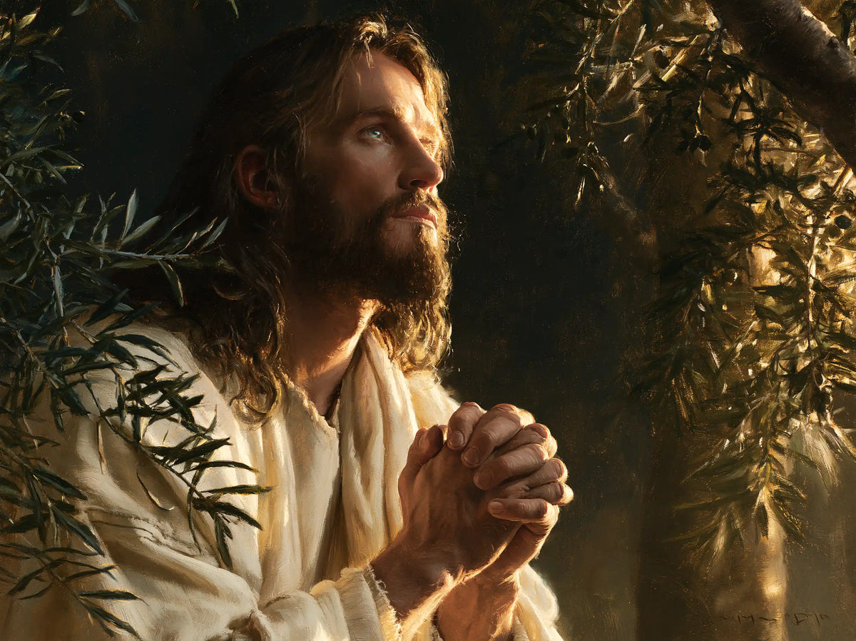 Jesus in Gethsemane - Devotional Portrait of Jesus in Gethsemane · Landscape n° 4