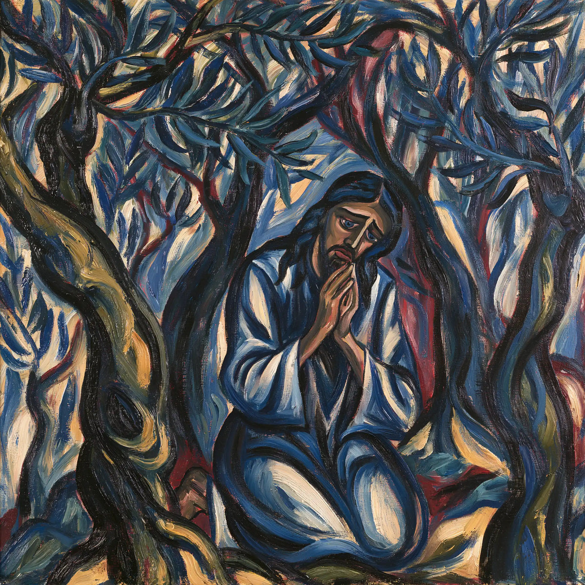 Jesus in Gethsemane - Expressionist · Square n° 3