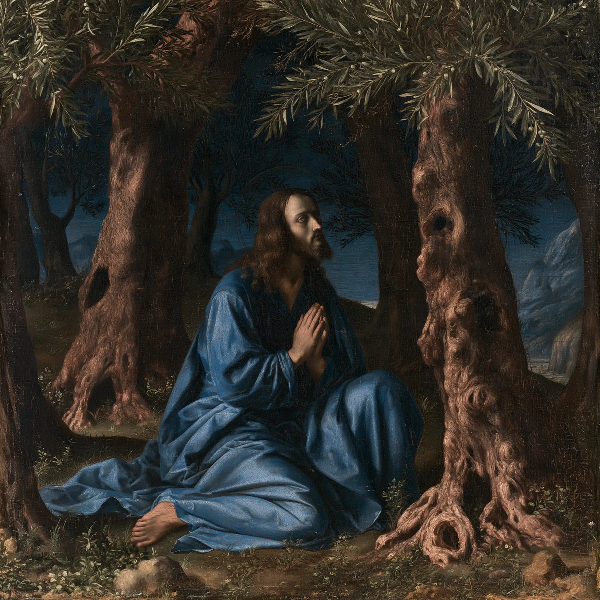 Jesus in Gethsemane - Florentine Renaissance · Square n° 2