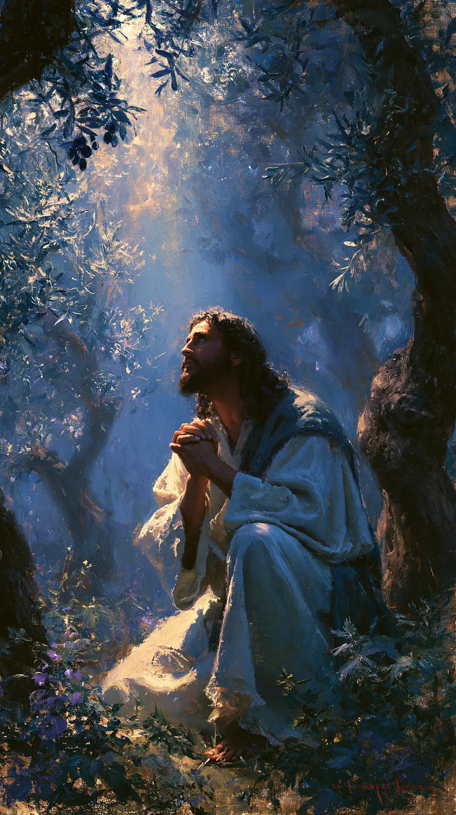 Jesus in Gethsemane - Impressionist · Portrait n° 2