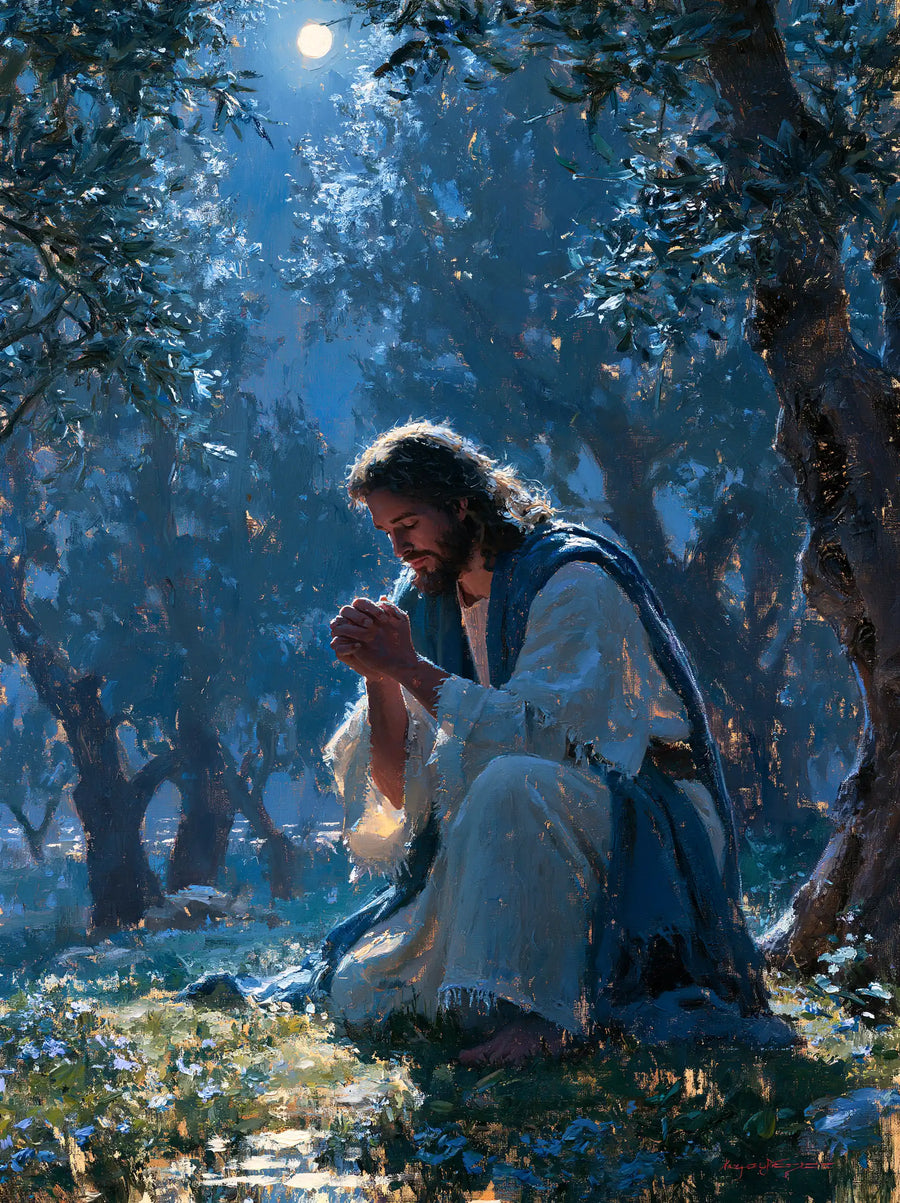 Jesus in Gethsemane - Impressionist · Portrait n° 15