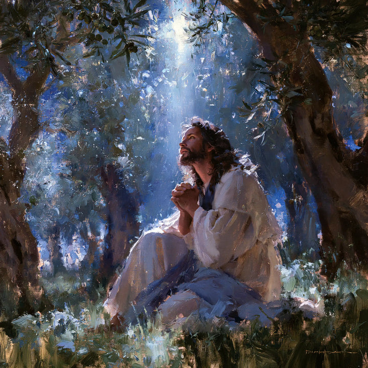 Jesus in Gethsemane - Impressionist · Square n° 1