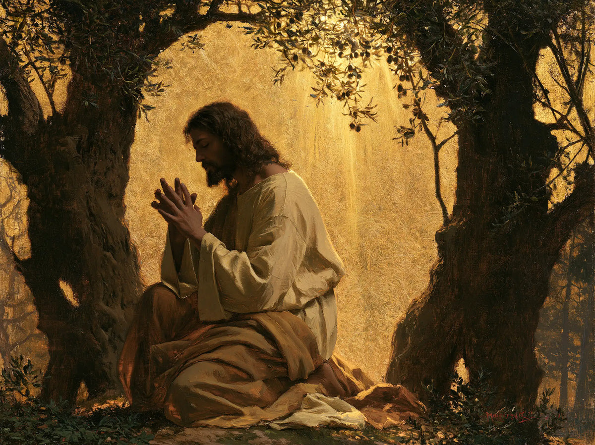 Jesus in Gethsemane — Orison in the Ancient Golden Arch