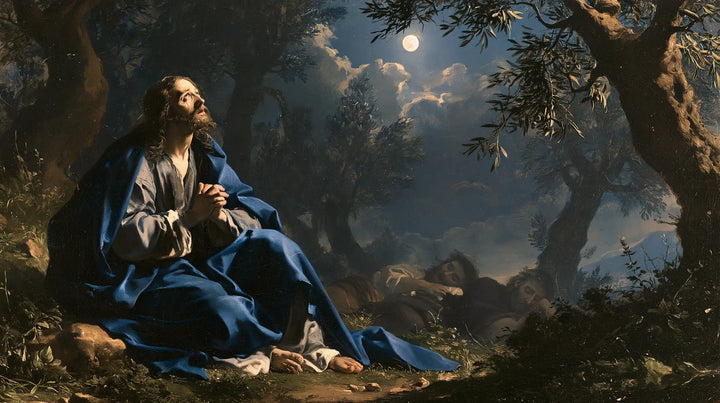 Jesus in Gethsemane - Jesus and the Sleeping Apostles · Landscape n° 18