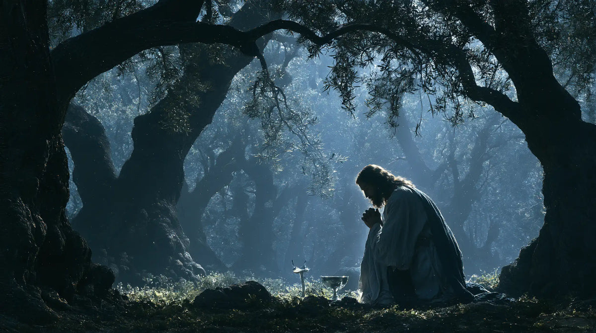Jesus in Gethsemane - Symbolist · Landscape n° 12