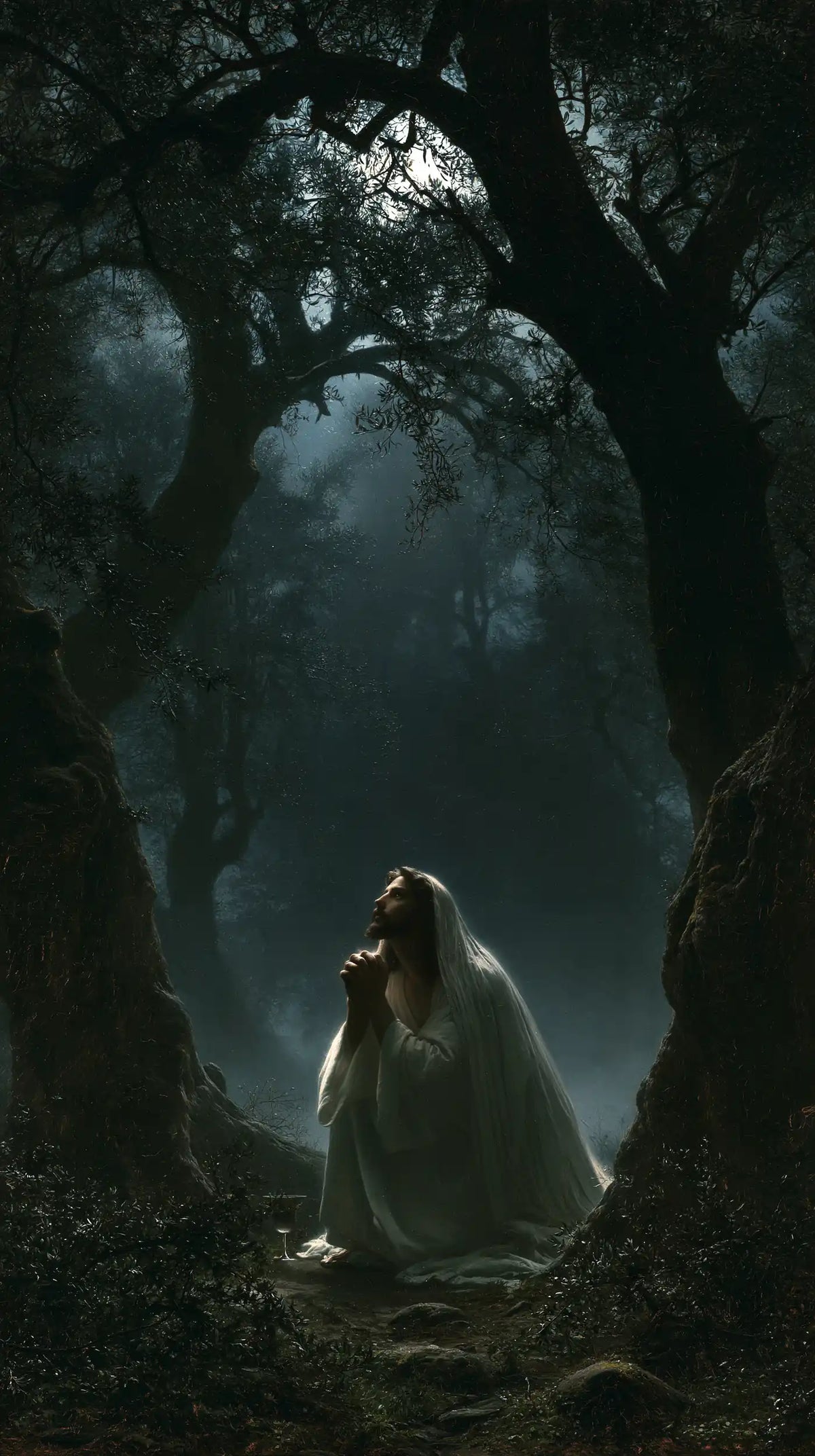 Jesus in Gethsemane - Symbolist · Portrait n° 8