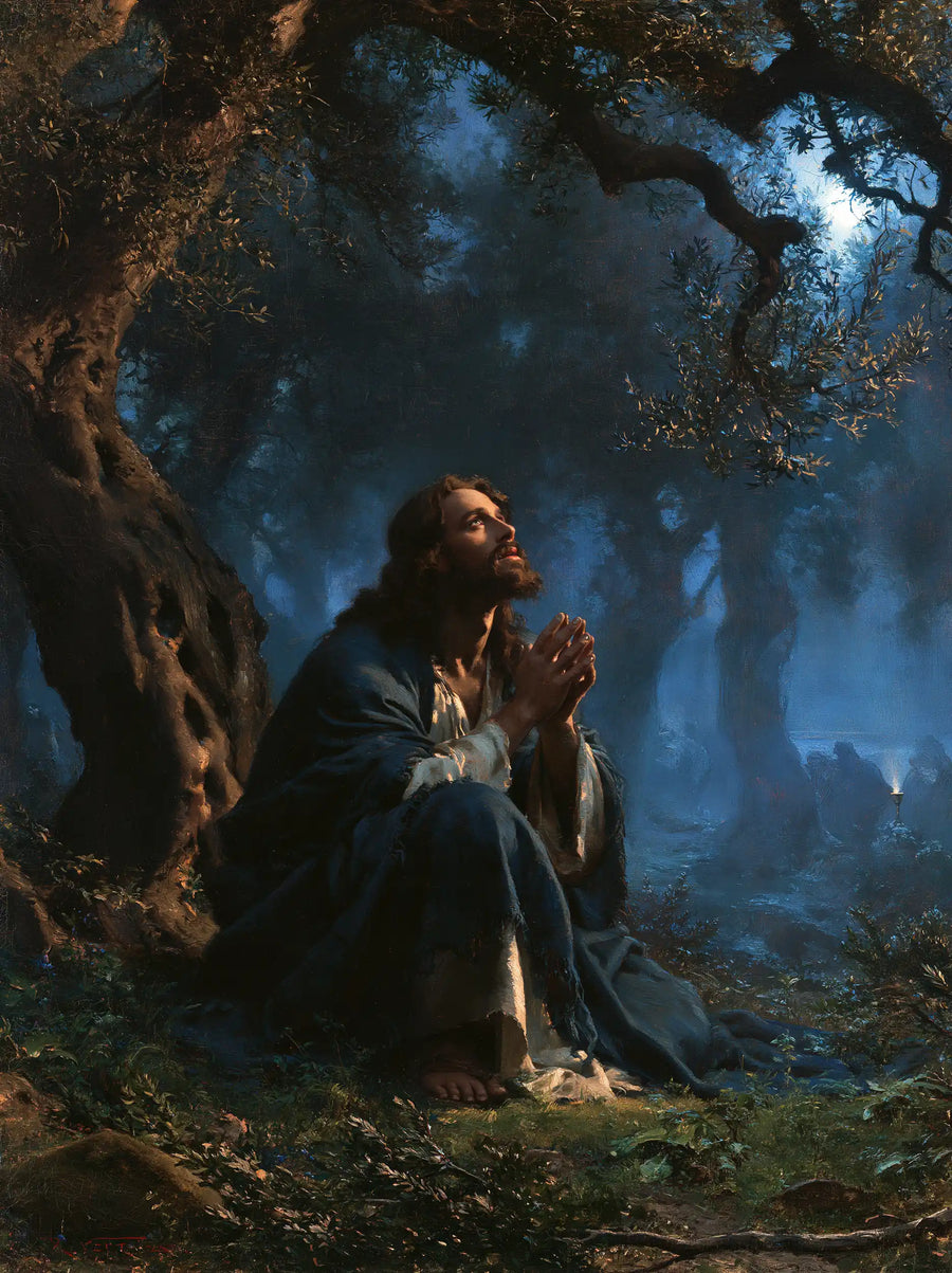 Jesus in Gethsemane - Symbolist · Portrait n° 14