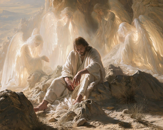 Jesus in the Desert - Angels After the Temptation · Landscape n° 8