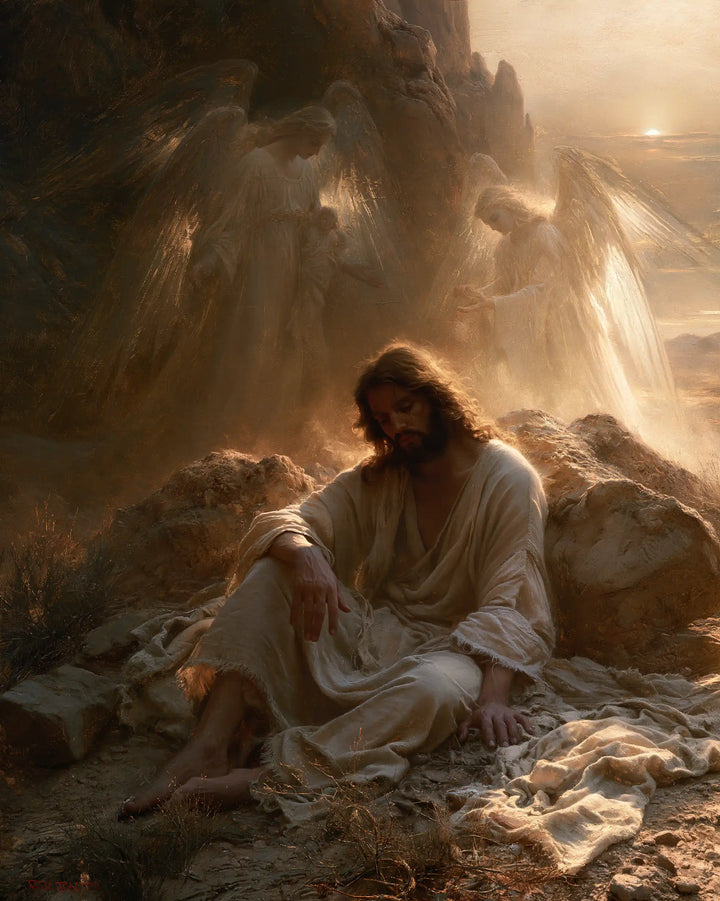 Jesus in the Desert - Angels After the Temptation · Portrait n° 36