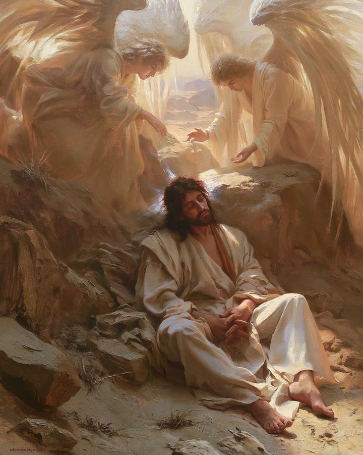 Jesus in the Desert - Angels After the Temptation · Portrait n° 37