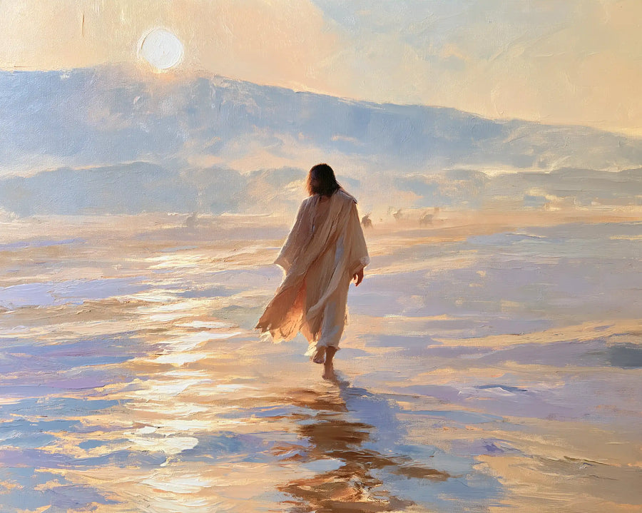 Jesus in the Desert - Impressionist · Landscape n° 5