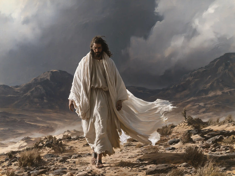 Jesus in the Desert - The Inner Struggle · Landscape n° 7