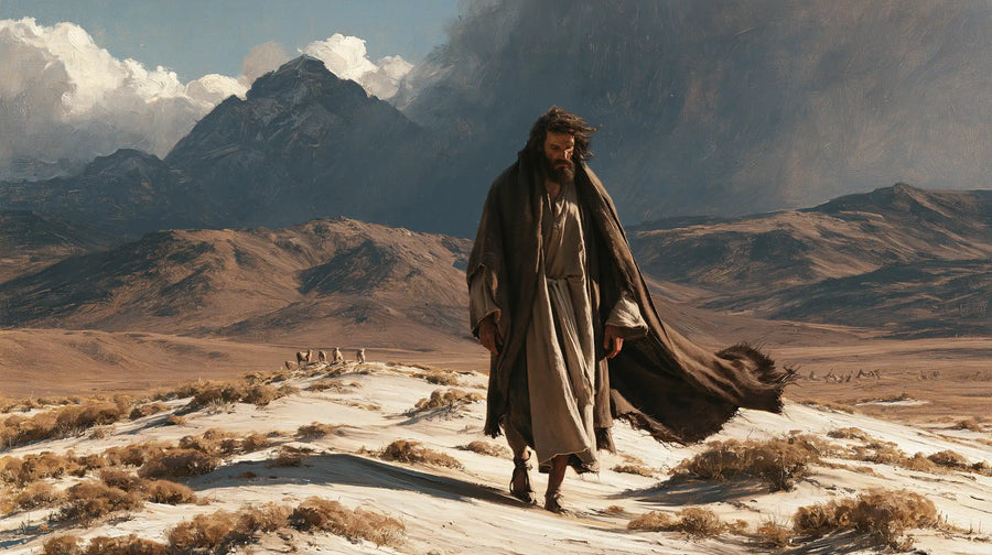 Jesus in the Desert - The Inner Struggle · Landscape n° 17
