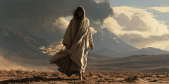 Jesus in the Desert — The Veiled Step in Troubled Light