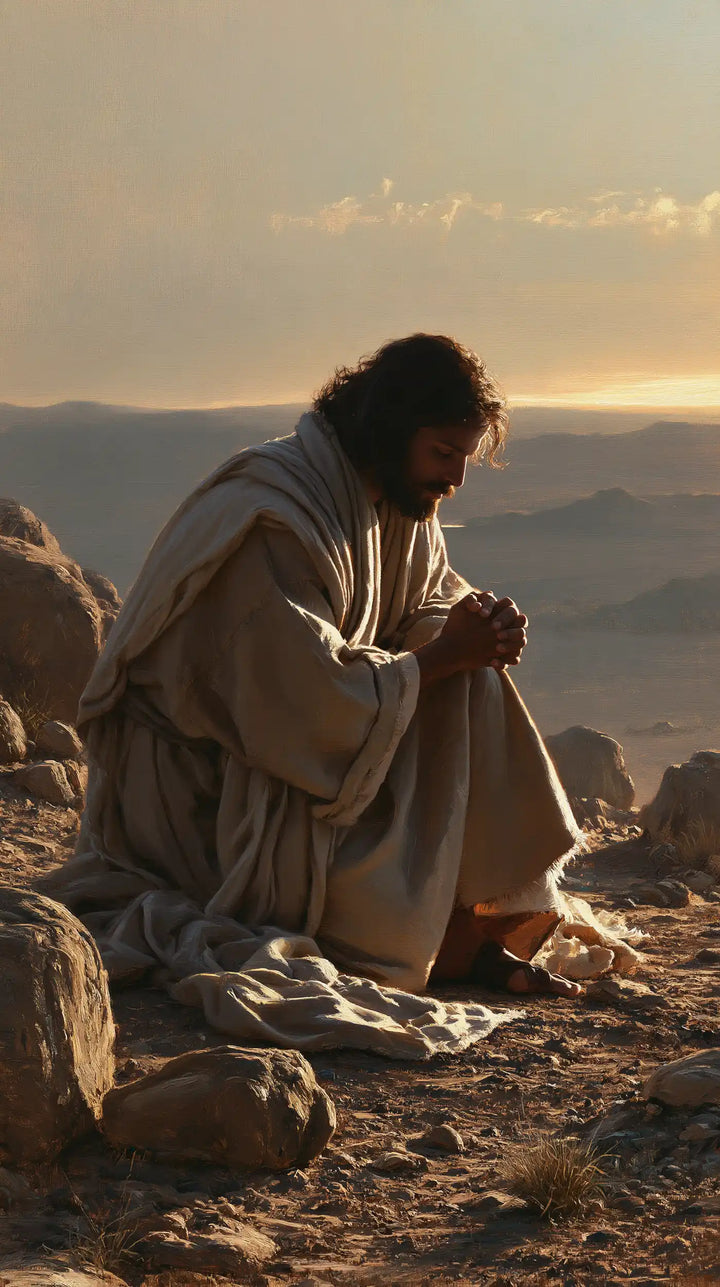 Jesus in the Desert - Jesus in Prayer · Portrait n° 1