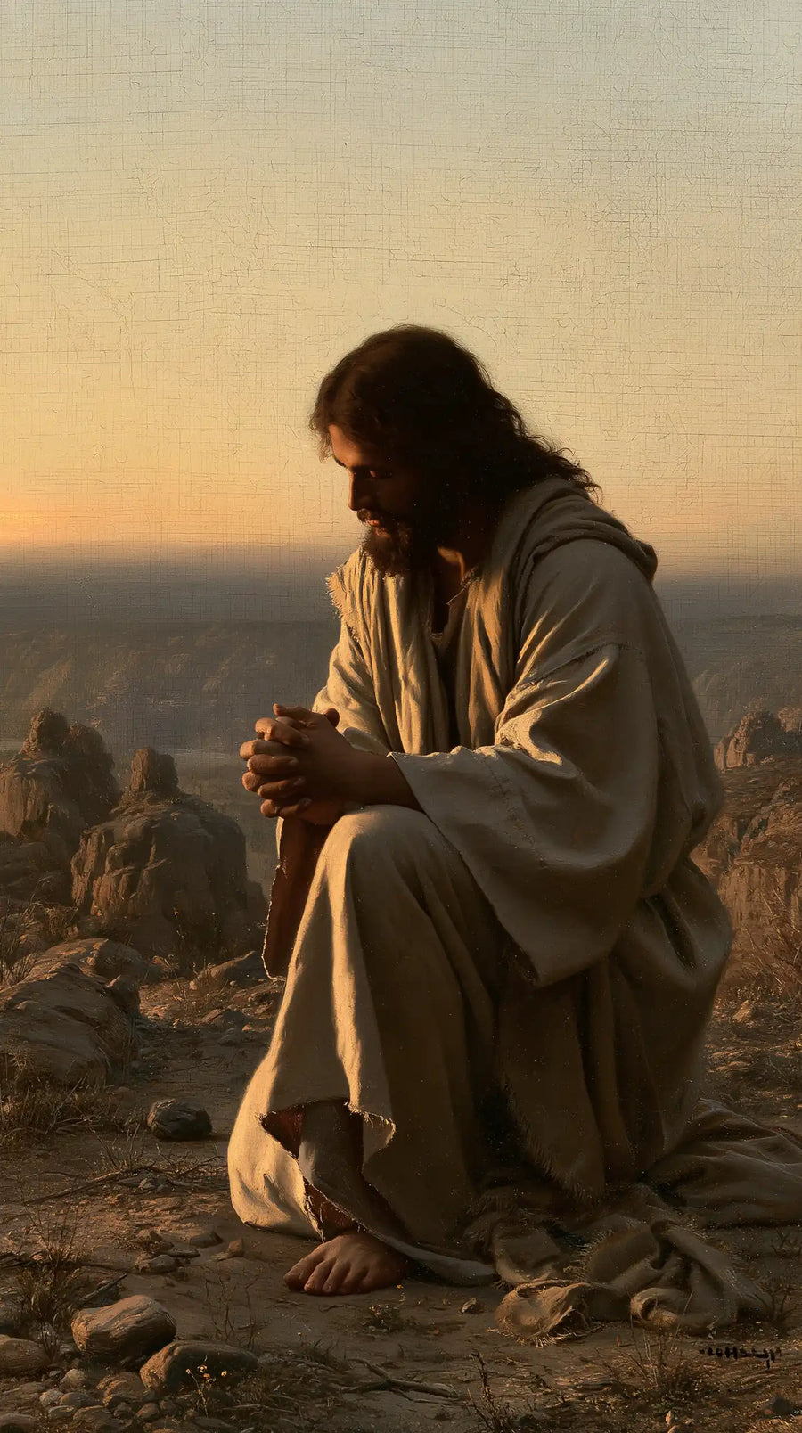 Jesus in the Desert - Jesus in Prayer · Portrait n° 22