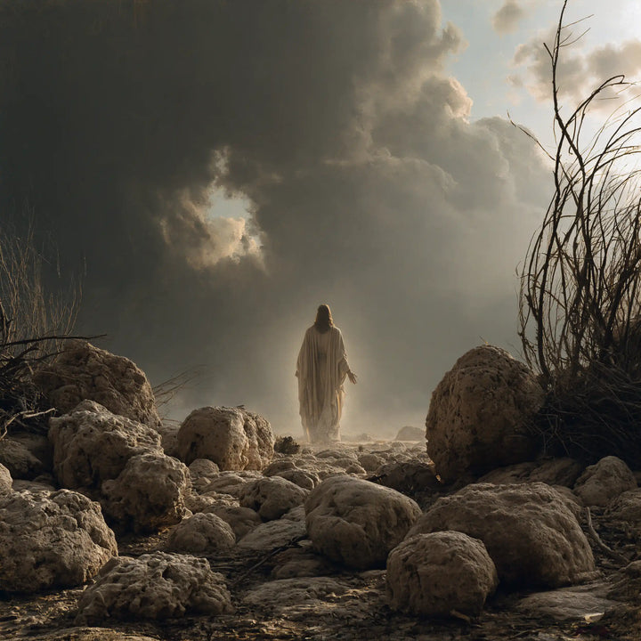 Jesus in the Desert — The Traveller in the Dust of Light