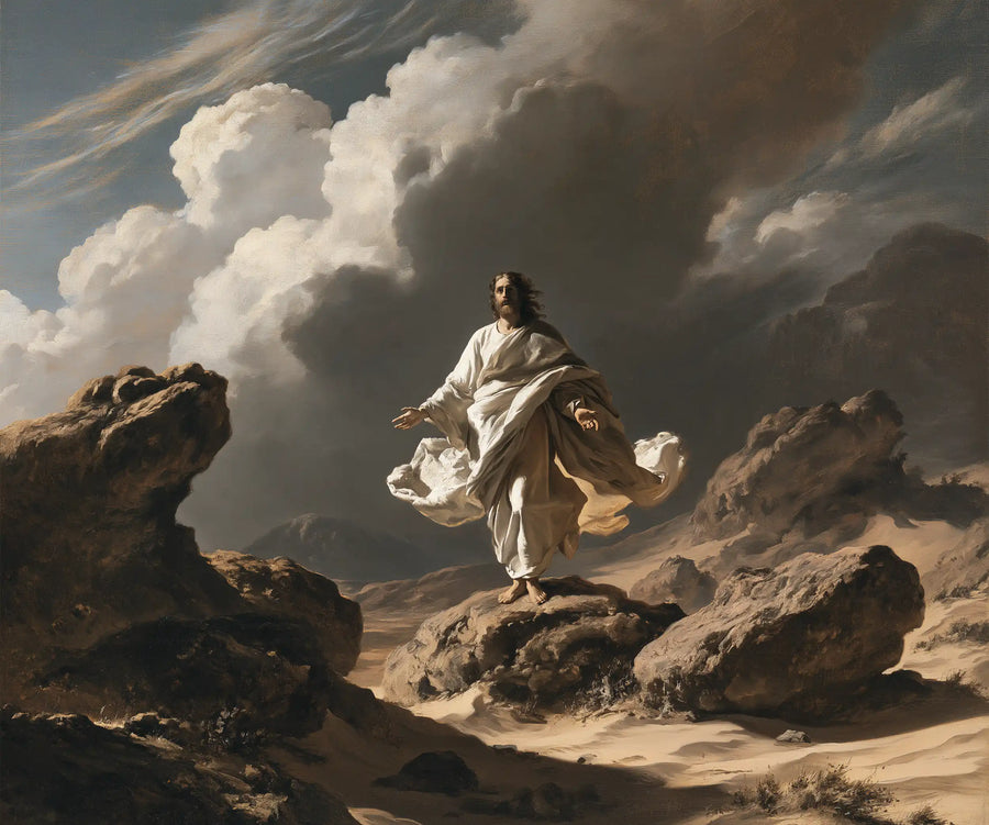 Jesus in the Desert - Theatrical Baroque · Landscape n° 1