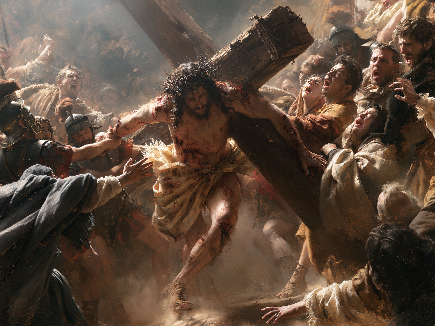 The Stations of the Cross - Explosion of movement · Landscape n° 9 — aperçu de la finition sélectionnée
