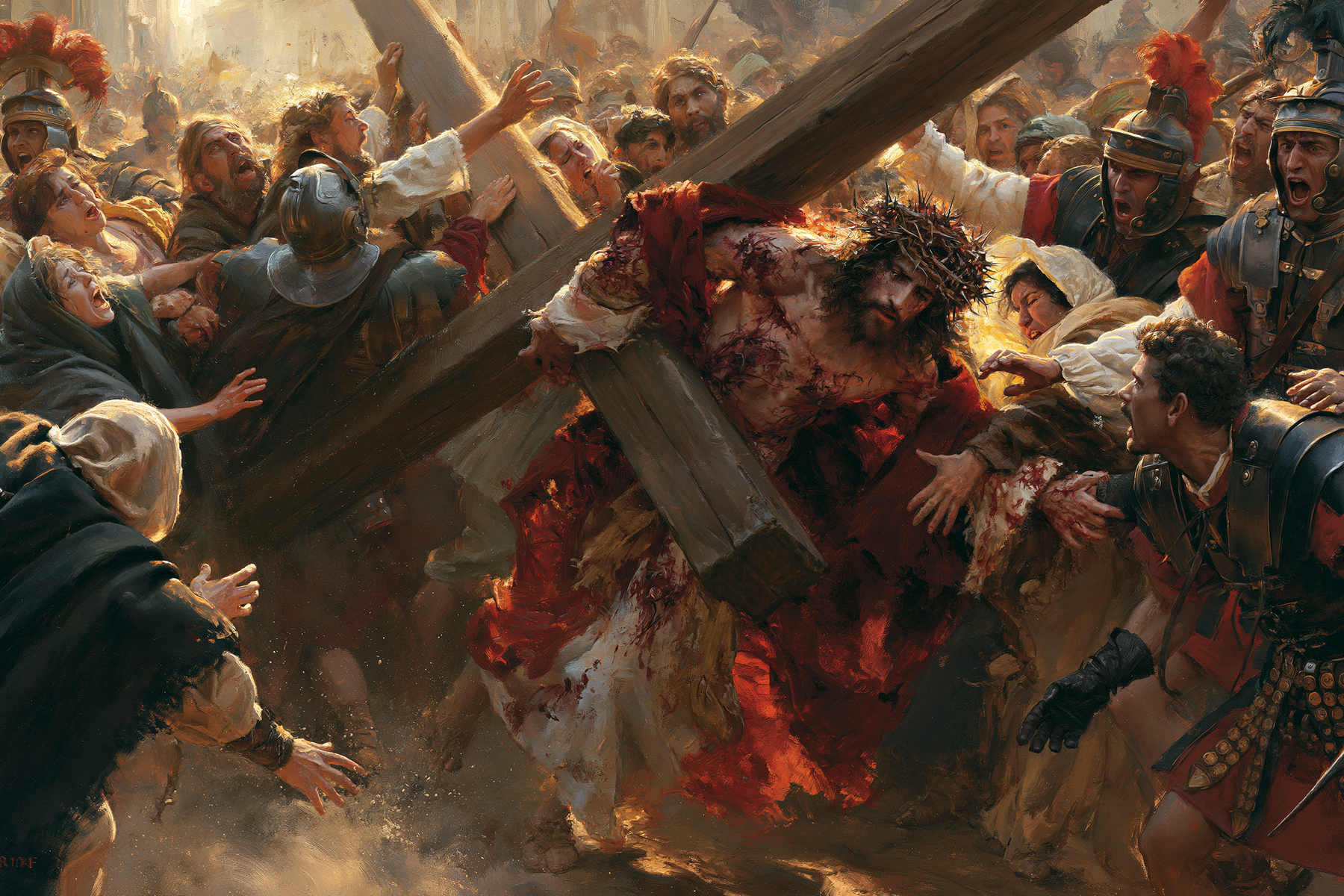 The Stations of the Cross - Explosion of movement · Landscape n° 12 — aperçu de la finition sélectionnée