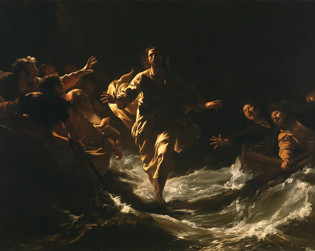 Jesus Walking on Water — The Step between Outstretched Hands
