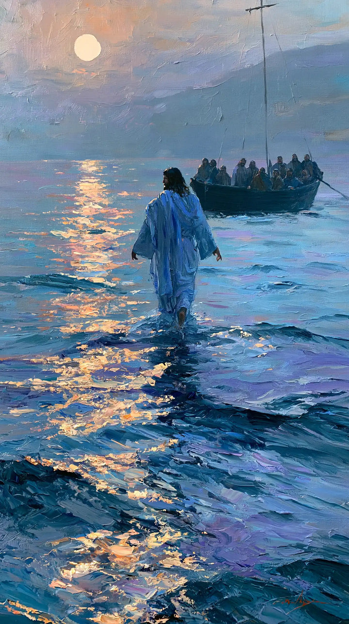Jesus Walking on Water — The Mauve Horizon and the Slender-Masted Boat