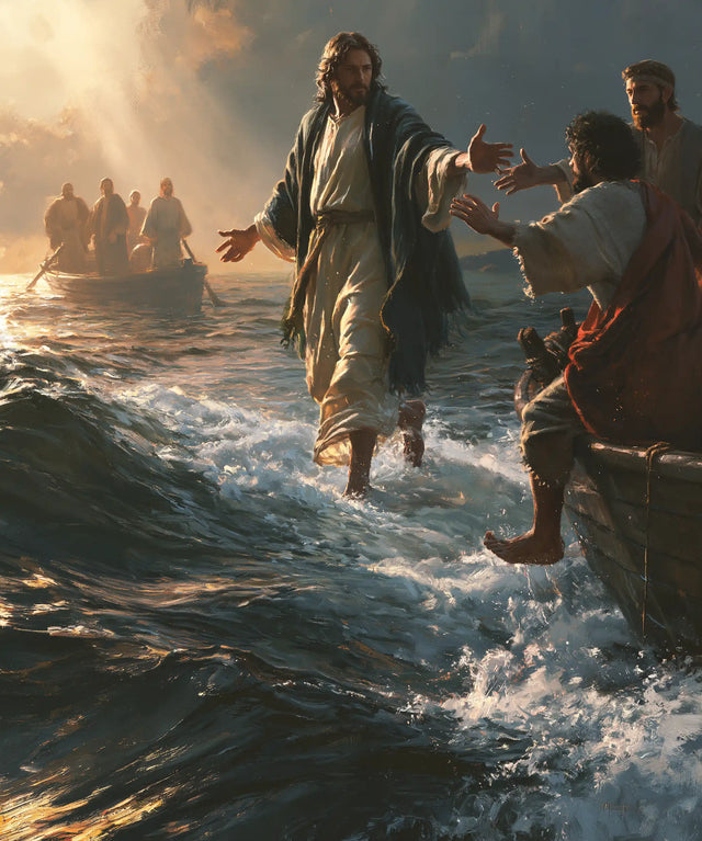 Jesus Walking on Water — The Hand at the Black Hull’s Edge