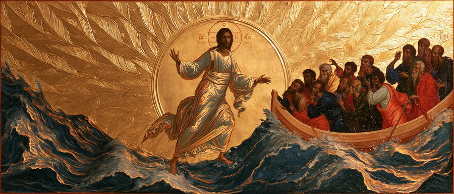 Jesus Walking on Water - Sacred Gold · Landscape n° 24