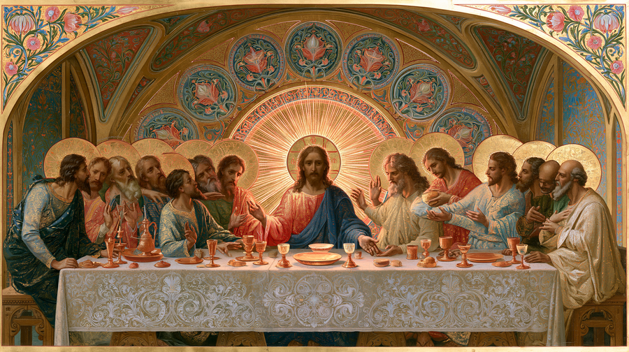 The Last Supper - Sacred Art Nouveau n° 1