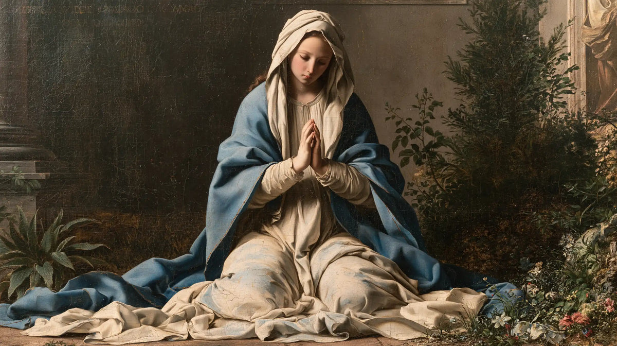 Virgin Mary in Prayer - Florentine Renaissance · Landscape n° 9