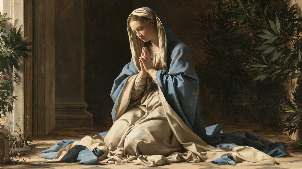 Virgin Mary in Prayer - Florentine Renaissance · Landscape n° 12
