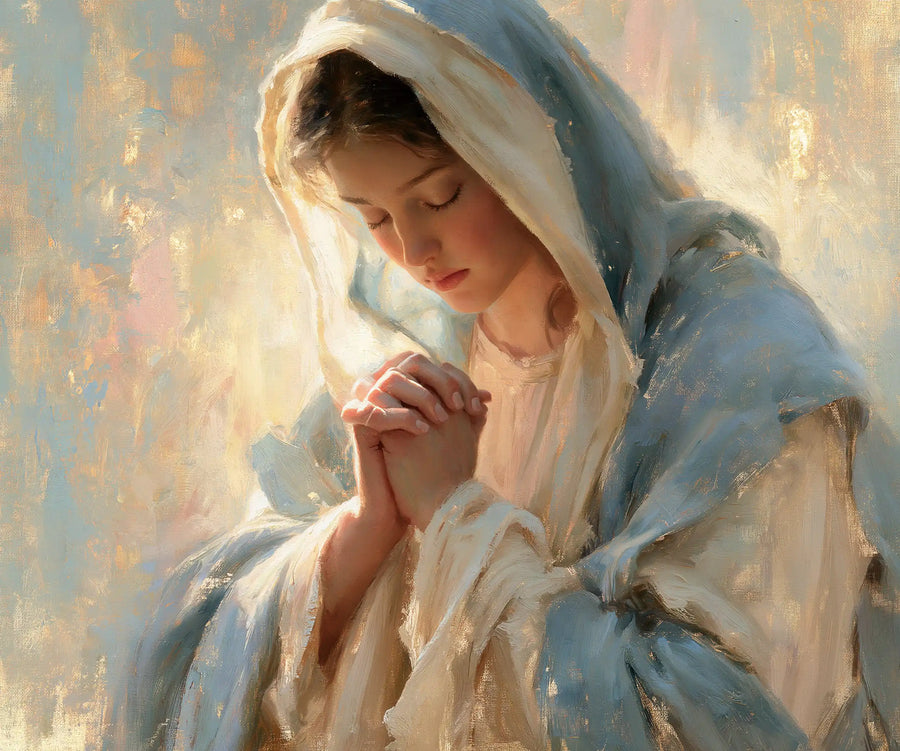 Virgin Mary in Prayer - Impressionist · Landscape n° 1