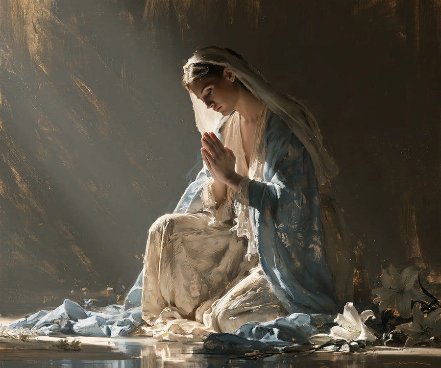 Virgin Mary in Prayer - Symbolist · Landscape n° 4