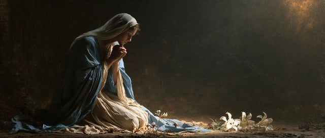 Virgin Mary in Prayer — The Small Prayer in the Great Silence