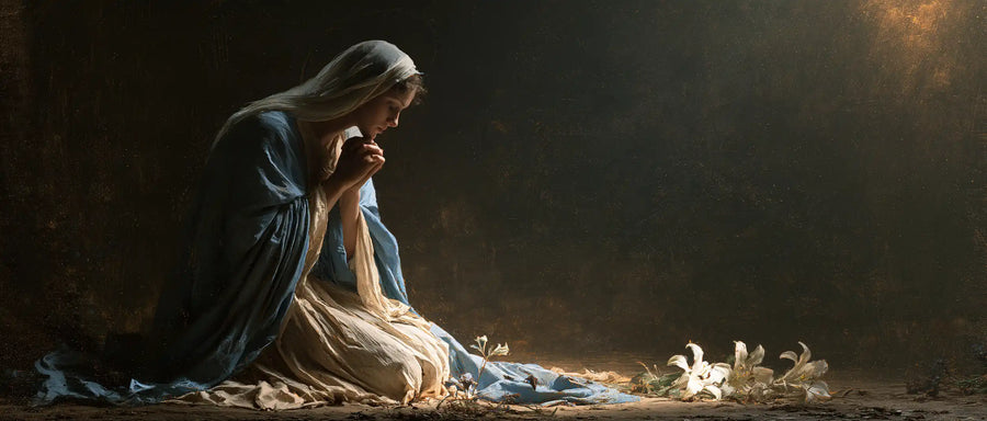Virgin Mary in Prayer - Symbolist · Landscape n° 17
