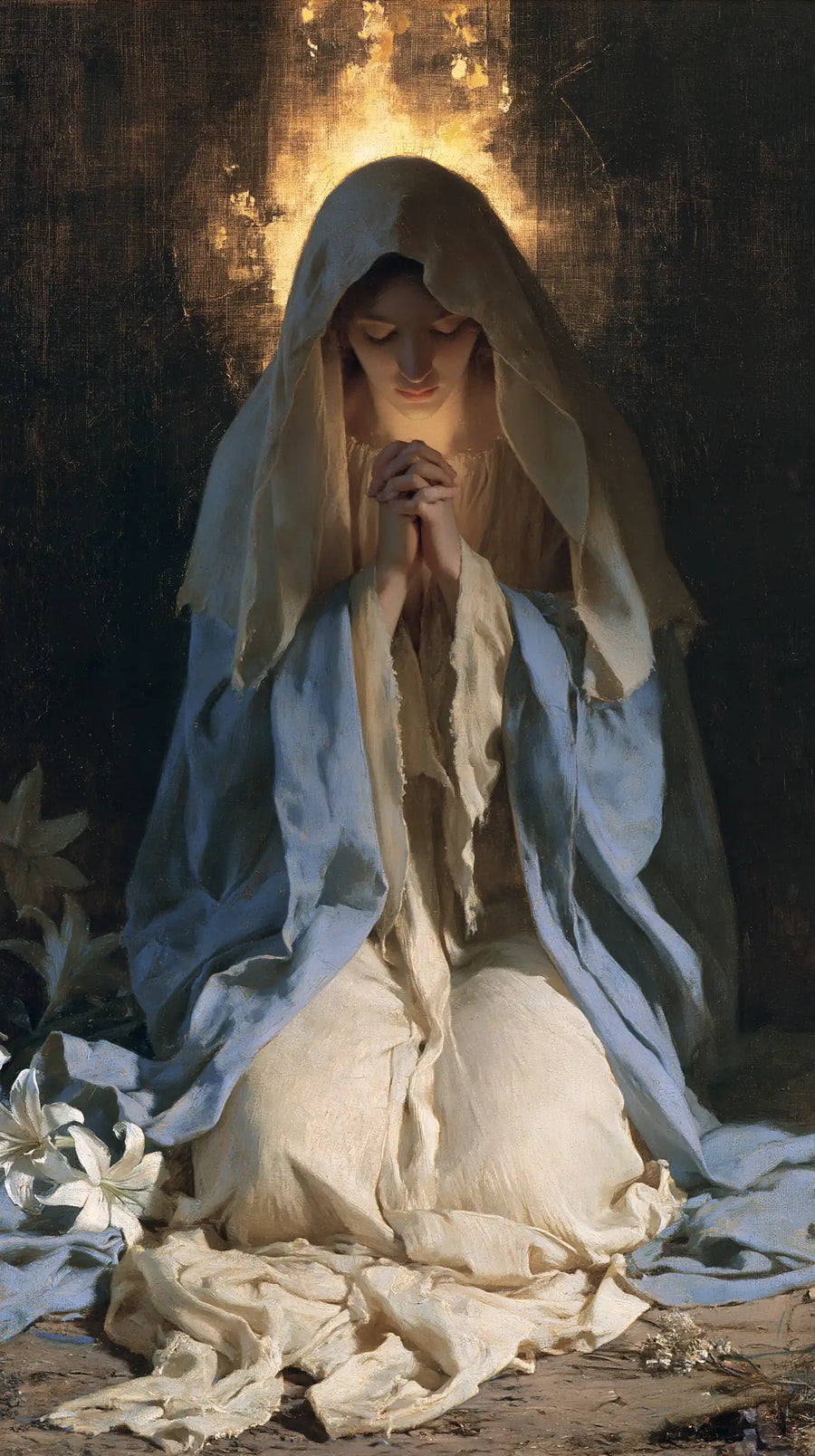 Virgin Mary in Prayer - Symbolist · Portrait n° 31