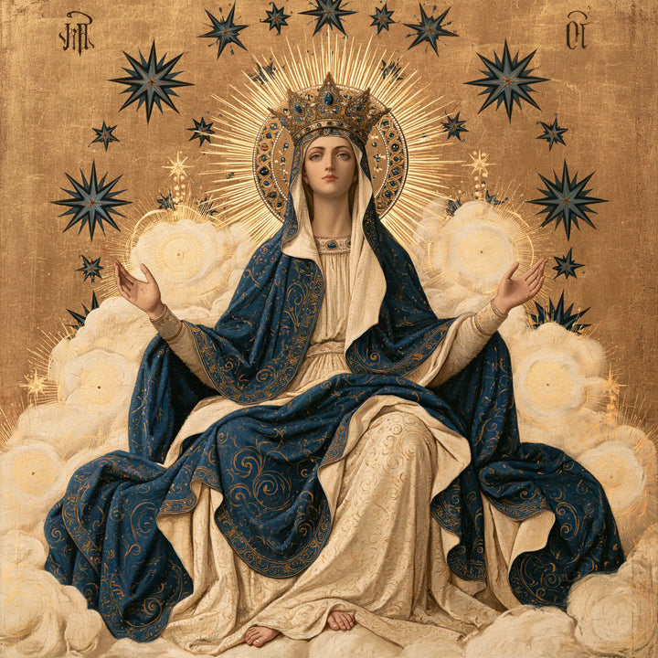 Mary Queen of Heaven - Contemporary Byzantine · Square n° 5