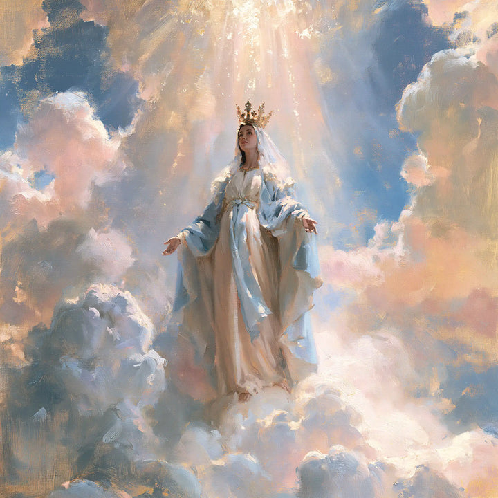 Mary Queen of Heaven - Impressionist · Square n° 8